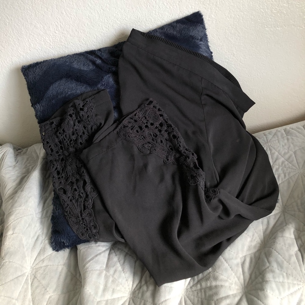 Black Designed Leggings